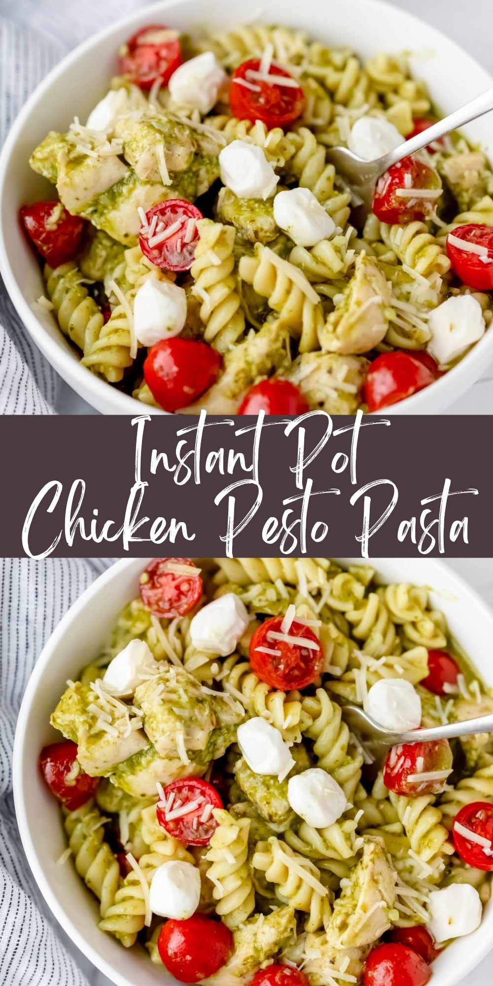 Instant Pot Chicken Pesto Pasta Eating in an Instant