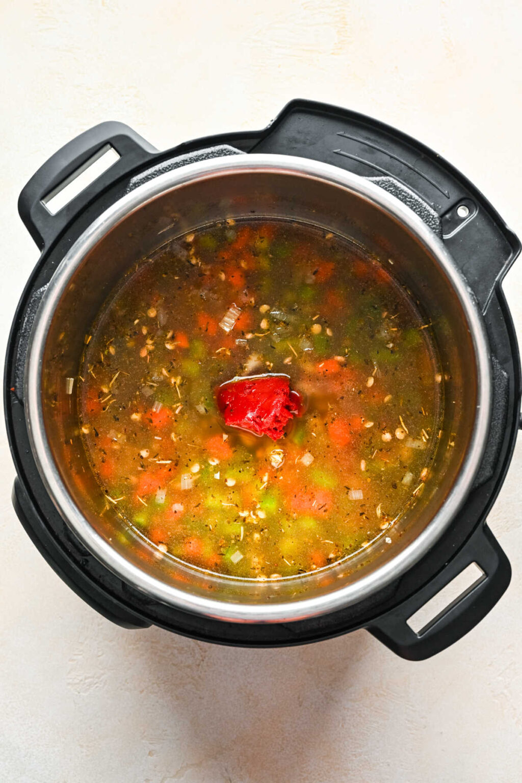 Instant Pot Lentil Soup - Eating in an Instant