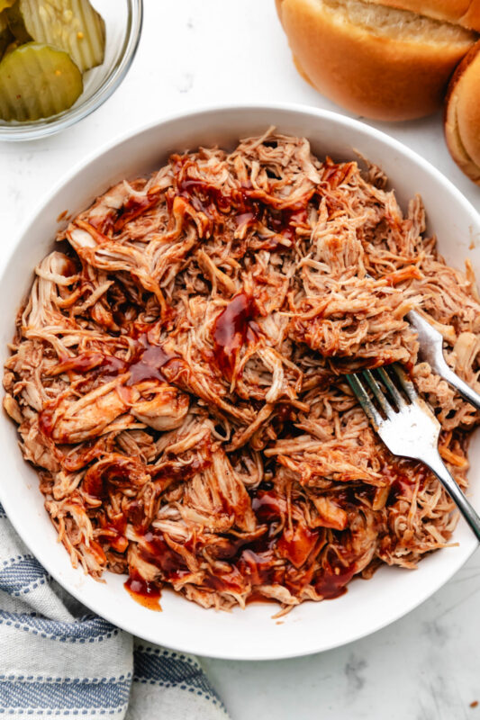 Instant Pot BBQ Pulled Chicken - Eating in an Instant